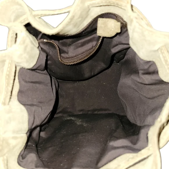 Prada Beige Suede Bucket Crossbody Bag - Picture 16 of 16